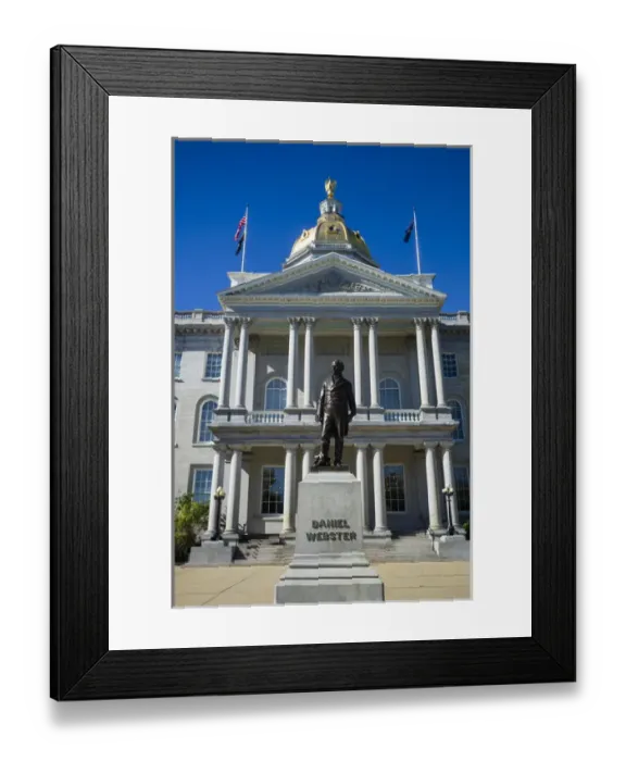 Framed Print : USA, New Hampshire, Concord, New Hampshire State House, exterior