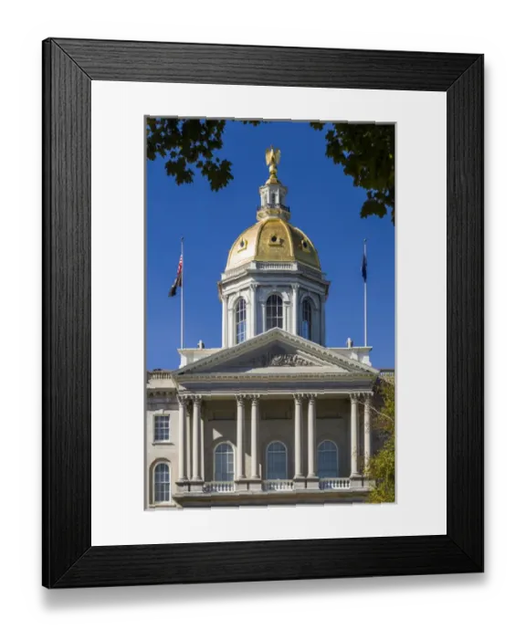 Framed Print : USA, New Hampshire, Concord, New Hampshire State House, exterior