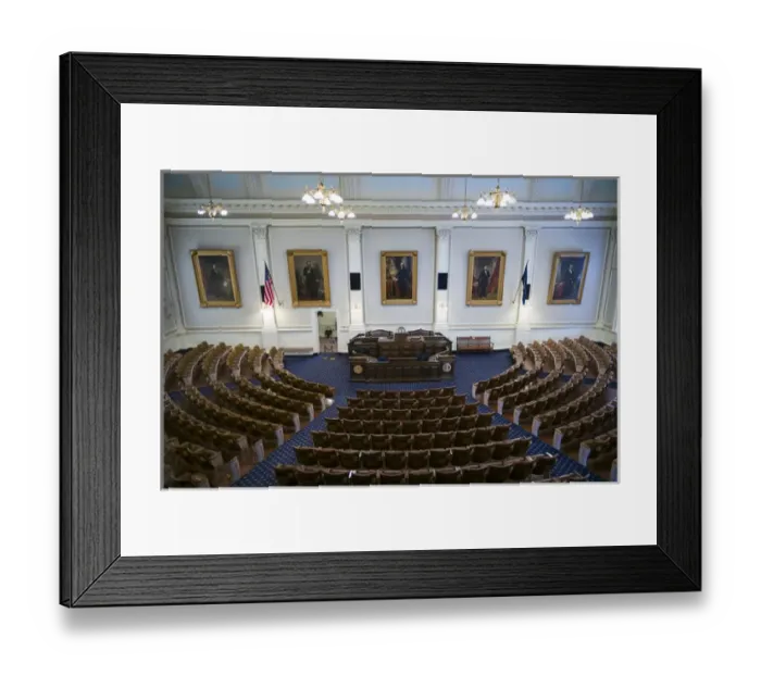 Framed Print : USA, New Hampshire, Concord, New Hampshire State House, interior of the chamber of Framed Print : USA, New Hampshire, Concord, New Hampshire State House, interior of the chamber of