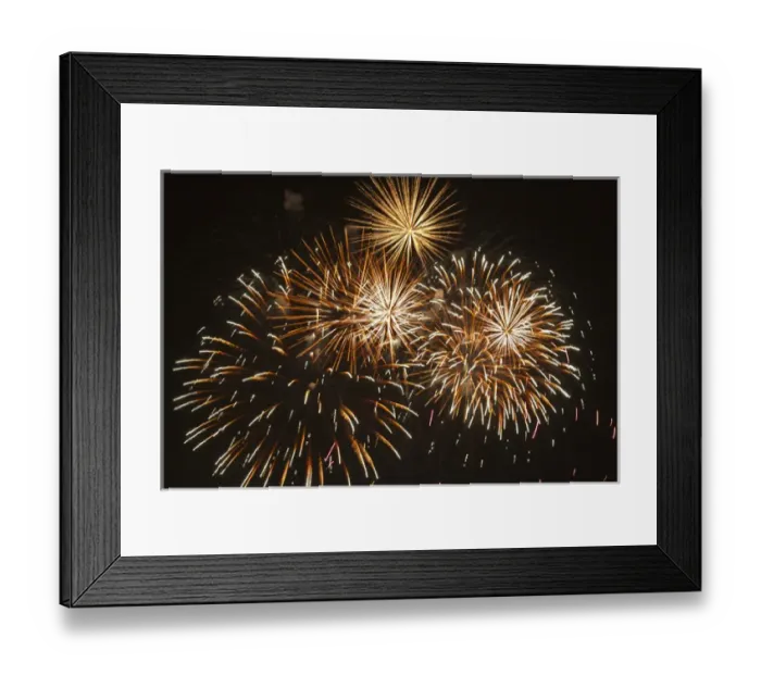Framed Print : Fireworks at the Albuquerque Hot Air Balloon Fiesta, New Mexico