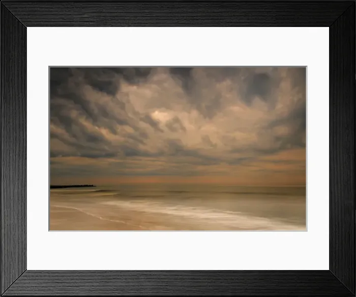 Framed Print : USA, New Jersey, Cape May National Seashore. Stormy seascape at sunrise. Credit as Framed Print : USA, New Jersey, Cape May National Seashore. Stormy seascape at sunrise. Credit as