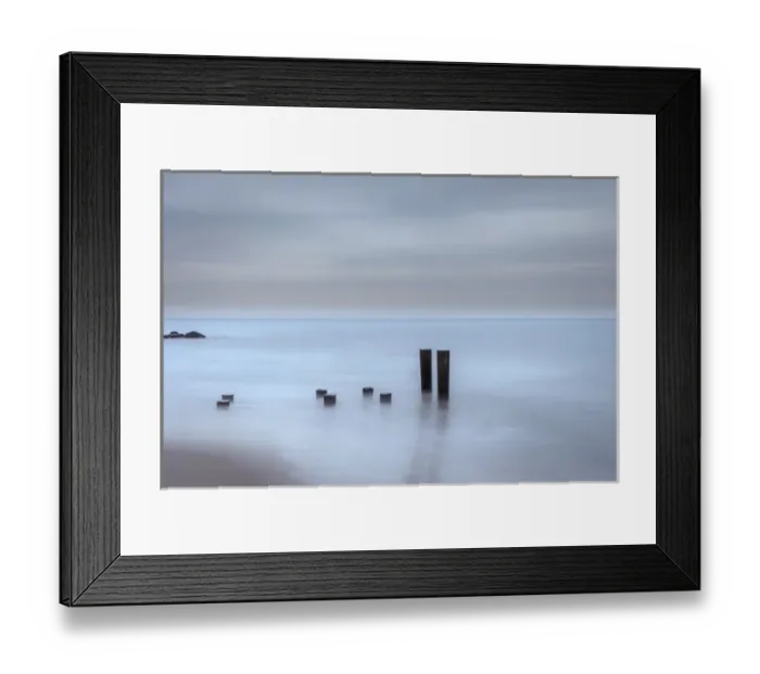 Framed Print : USA, New Jersey, Cape May National Seashore. Beach pilings on stormy sunrise. Credit as Framed Print : USA, New Jersey, Cape May National Seashore. Beach pilings on stormy sunrise. Credit as