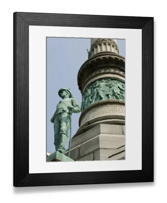Framed Print : New York, Buffalo, Lafayette Square. Downtown Civil War monument, Soldiers and Sailors Framed Print : New York, Buffalo, Lafayette Square. Downtown Civil War monument, Soldiers and Sailors