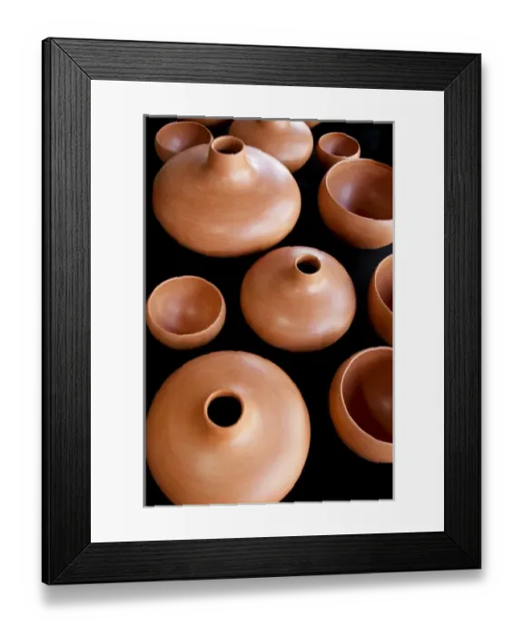 Framed Print : Santa Fe, New Mexico, United States. Native pottery Framed Print : Santa Fe, New Mexico, United States. Native pottery