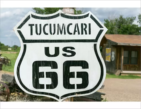 Tucumcari Route 66 sign, New Mexico, USA