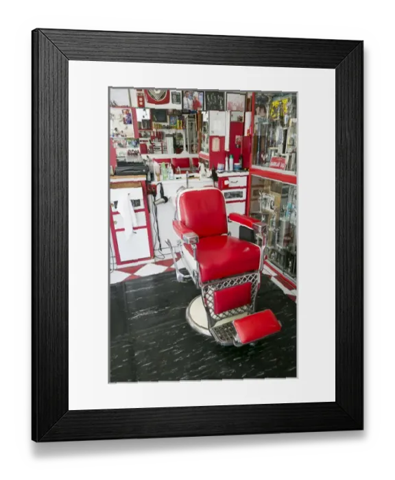 Framed Print : Albuquerque, New Mexico, USA. Central Ave, Route 66, 1940s Barber shop Framed Print : Albuquerque, New Mexico, USA. Central Ave, Route 66, 1940s Barber shop