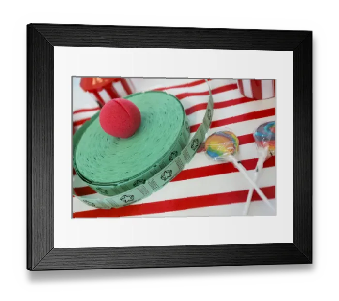 Framed Print : Raffle tickets at a childs themed party, Santa Fe, New Mexico, USA Framed Print : Raffle tickets at a childs themed party, Santa Fe, New Mexico, USA
