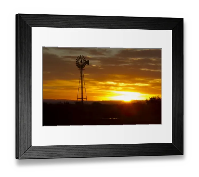 Framed Print : Sunrise, windmill, Cimarron, New Mexico, Hwy 64 Framed Print : Sunrise, windmill, Cimarron, New Mexico, Hwy 64