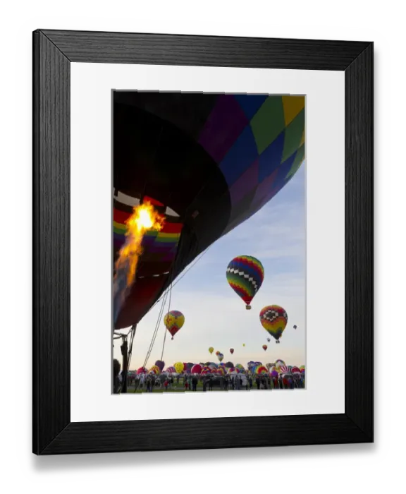 Framed Print : Balloons preparing to leave for the Mass Ascension at the Albuquerque International Balloon Fiesta Framed Print : Balloons preparing to leave for the Mass Ascension at the Albuquerque International Balloon Fiesta