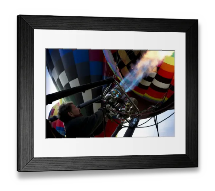 Framed Print : One of many Balloons being prepared for the Mass Ascension at the Albuquerque International