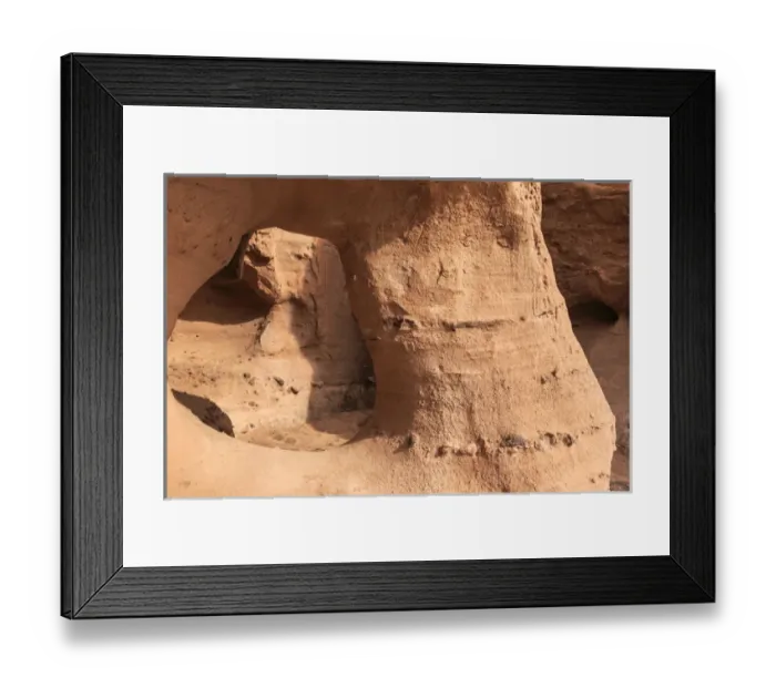Framed Print : Sandstone arch, Canyon National Recreational Trail, Indian Wells Wilderness Area