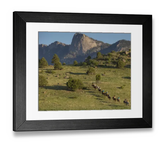 Framed Print : Philmont Cavalcades ride horses through the rugged mountain wilderness like the famous