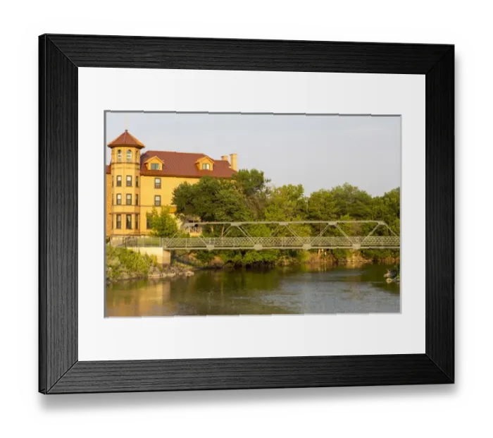 Framed Print : City Park Footbridge over the Sheyenne River in Valley City, North Dakota, USA Framed Print : City Park Footbridge over the Sheyenne River in Valley City, North Dakota, USA