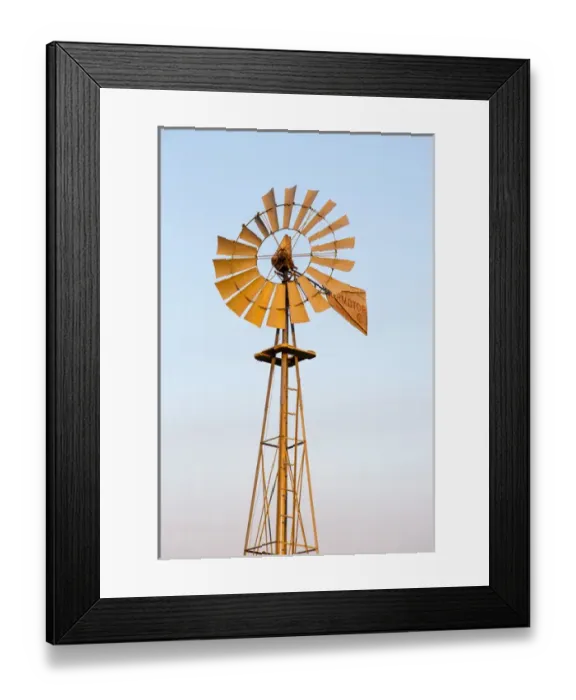 Framed Print : Old windmill at sunset near New England, North Dakota, USA Framed Print : Old windmill at sunset near New England, North Dakota, USA