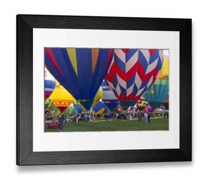 Framed Print : Launch site at the Albuquerque Hot Air Balloon Fiesta, New Mexico