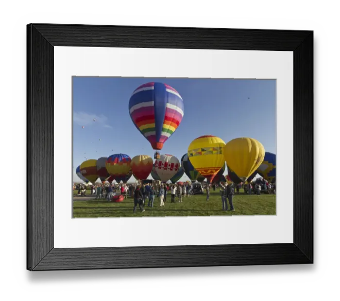 Framed Print : Launch site at the Albuquerque Hot Air Balloon Fiesta, New Mexico