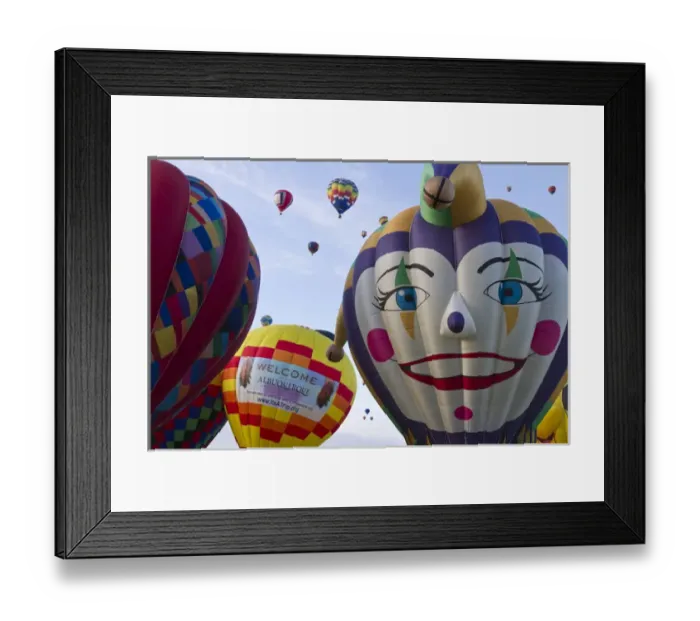 Framed Print : Mass ascension at the Albuquerque Hot Air Balloon Fiesta, New Mexico