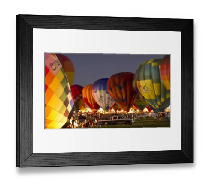 Framed Print : Nightglow at the Albuquerque Hot Air Balloon Fiesta, New Mexico Framed Print : Nightglow at the Albuquerque Hot Air Balloon Fiesta, New Mexico