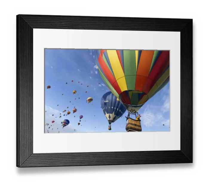Framed Print : Mass ascension at the Albuquerque Hot Air Balloon Fiesta, New Mexico