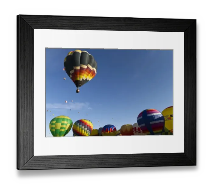 Framed Print : Mass ascension at the Albuquerque Hot Air Balloon Fiesta, New Mexico