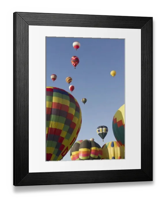 Framed Print : Mass ascension at the Albuquerque Hot Air Balloon Fiesta, New Mexico