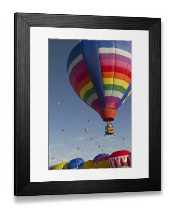 Framed Print : Mass ascension at the Albuquerque Hot Air Balloon Fiesta, New Mexico Framed Print : Mass ascension at the Albuquerque Hot Air Balloon Fiesta, New Mexico