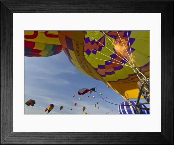 Framed Print : Envelope inflation at the Albuquerque Hot Air Balloon Fiesta, New Mexico