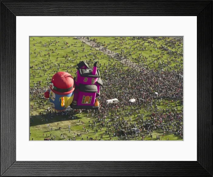 Framed Print : Aerial view of launch site at the Albuquerque Hot Air Balloon Fiesta, New Mexico Framed Print : Aerial view of launch site at the Albuquerque Hot Air Balloon Fiesta, New Mexico
