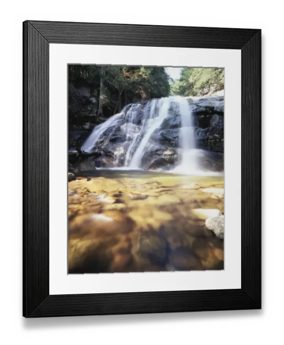 Framed Print : CTF-0538. USA, New York, A waterfall in the Adirondacks Framed Print : CTF-0538. USA, New York, A waterfall in the Adirondacks