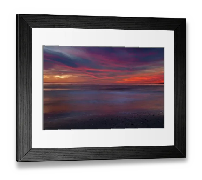 Framed Print : USA, New Jersey, Cape May. Purple-colored sunrise on ocean shore Framed Print : USA, New Jersey, Cape May. Purple-colored sunrise on ocean shore