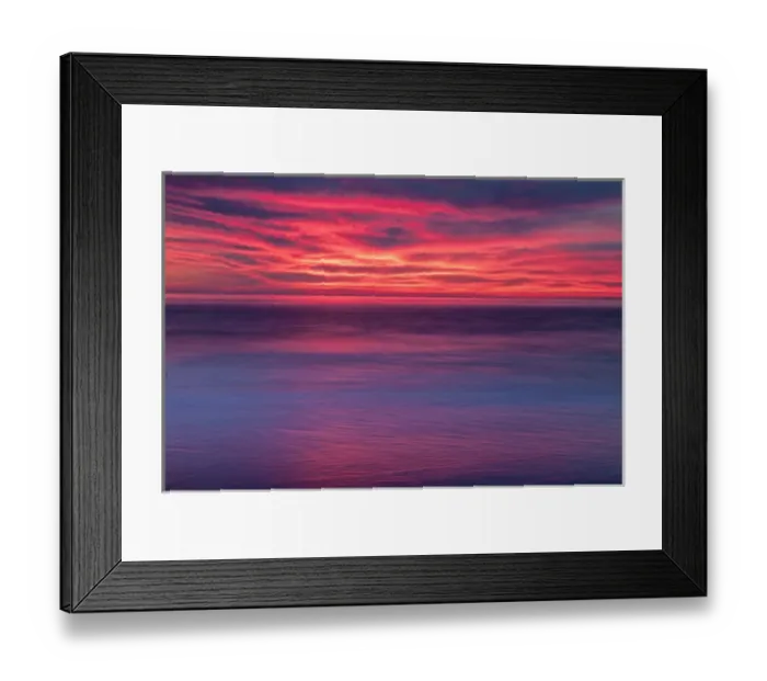 Framed Print : USA, New Jersey, Cape May. Multi-colored sunrise on ocean shore Framed Print : USA, New Jersey, Cape May. Multi-colored sunrise on ocean shore