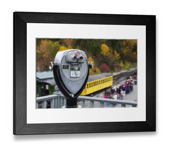 Framed Print : USA, New Hampshire, White Mountains, Bretton Woods, The Mount Washington Cog Railway