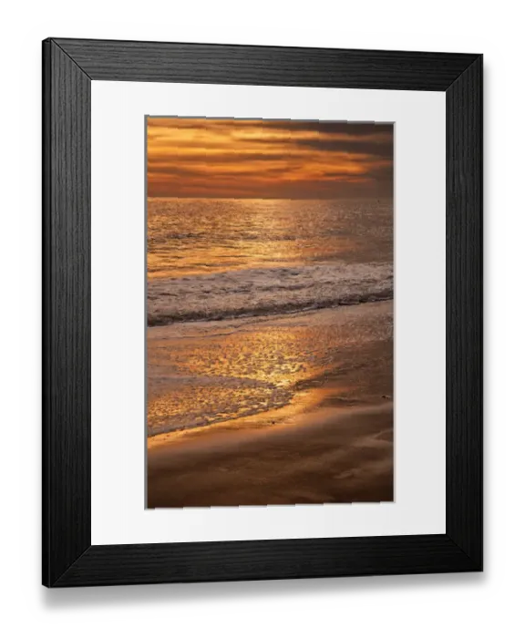 Framed Print : USA, New Jersey, Cape May. Sunset reflections off clouds and ocean shore. Credit as Framed Print : USA, New Jersey, Cape May. Sunset reflections off clouds and ocean shore. Credit as