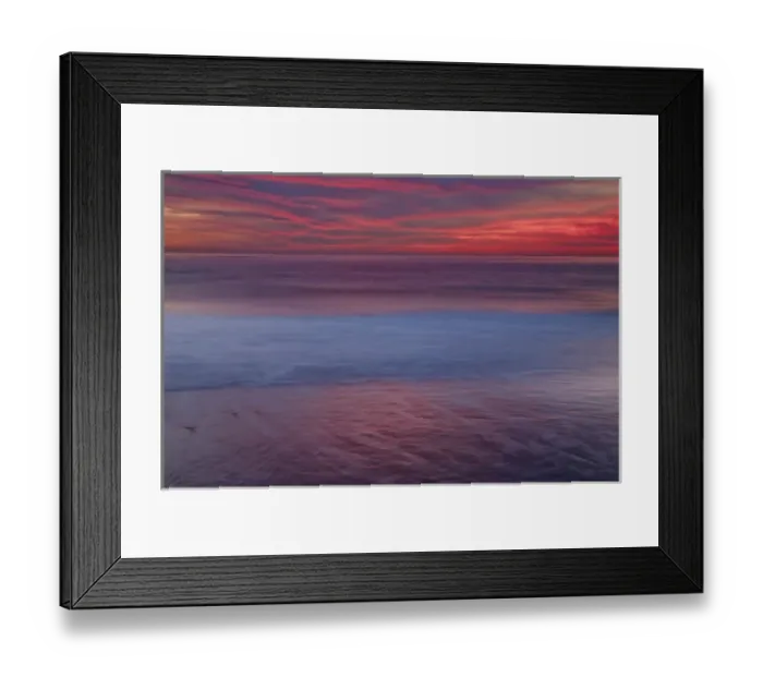 Framed Print : USA, New Jersey, Cape May. Multi-colored sunrise on ocean shore Framed Print : USA, New Jersey, Cape May. Multi-colored sunrise on ocean shore