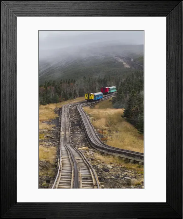 Framed Print : USA, New Hampshire, White Mountains, Bretton Woods, The Mount Washington Cog Railway Framed Print : USA, New Hampshire, White Mountains, Bretton Woods, The Mount Washington Cog Railway