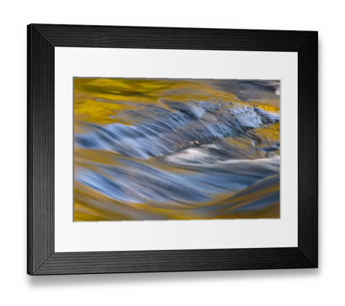 Framed Print : USA, New York, Adirondack Mountains. Flowing water on Raquette Lake