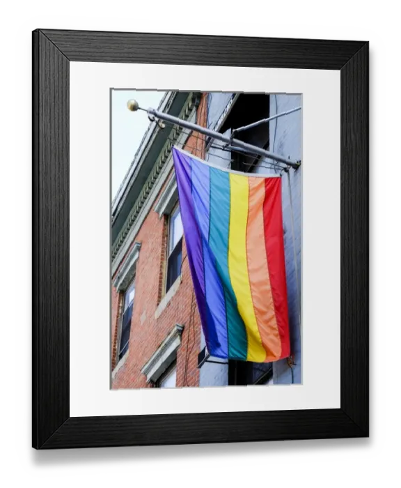 Framed Print : Gay Pride flag, New York City, New York. USA Framed Print : Gay Pride flag, New York City, New York. USA