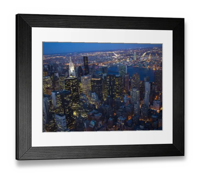 Framed Print : New York City Skyline East River Chrysler Building Night United Nations Framed Print : New York City Skyline East River Chrysler Building Night United Nations