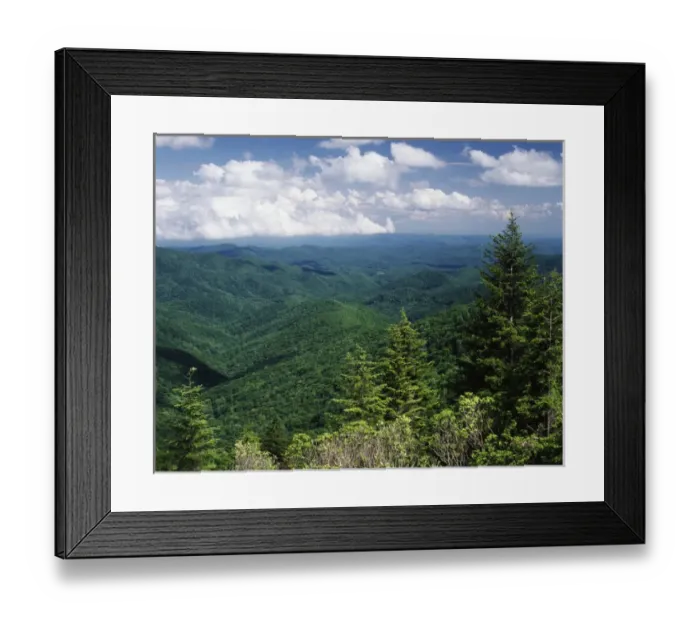 Framed Print : USA, North Carolina, View of Pisgah National Forest