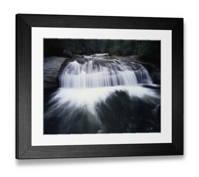 Framed Print : CTF-1041. USA, North Carolina, Turtleback Falls in Nantahala National Forest Framed Print : CTF-1041. USA, North Carolina, Turtleback Falls in Nantahala National Forest