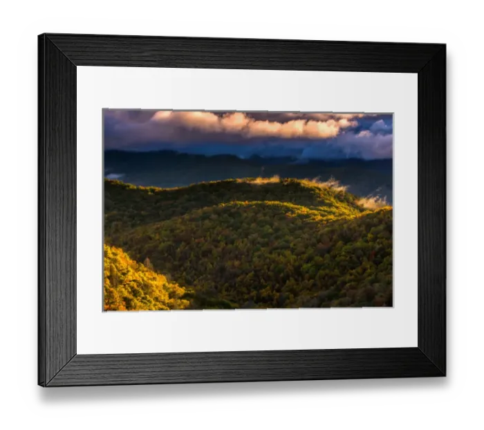 Framed Print : USA, North Carolina, Brevard. Autumn landscape in Pisgah National Forest. Credit as Framed Print : USA, North Carolina, Brevard. Autumn landscape in Pisgah National Forest. Credit as