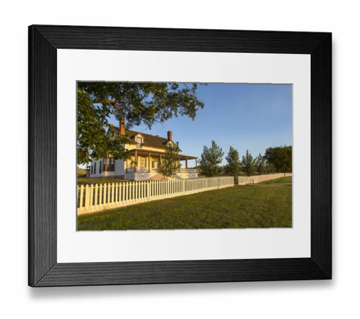 Framed Print : Custer house at Fort Lincoln State Park in Mandan, North Dakota, USA Framed Print : Custer house at Fort Lincoln State Park in Mandan, North Dakota, USA