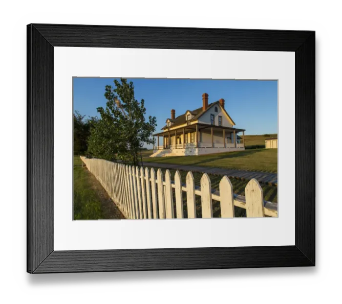 Framed Print : Custer house at Fort Lincoln State Park in Mandan, North Dakota, USA Framed Print : Custer house at Fort Lincoln State Park in Mandan, North Dakota, USA