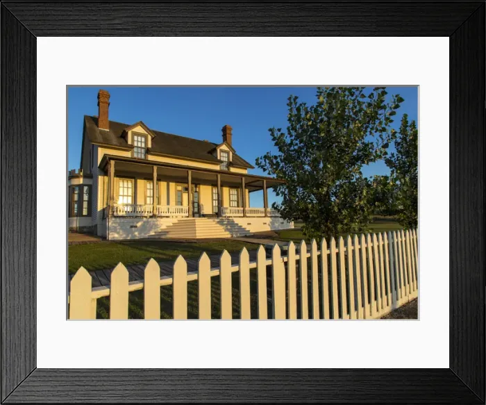 Framed Print : Custer house at Fort Lincoln State Park in Mandan, North Dakota, USA Framed Print : Custer house at Fort Lincoln State Park in Mandan, North Dakota, USA