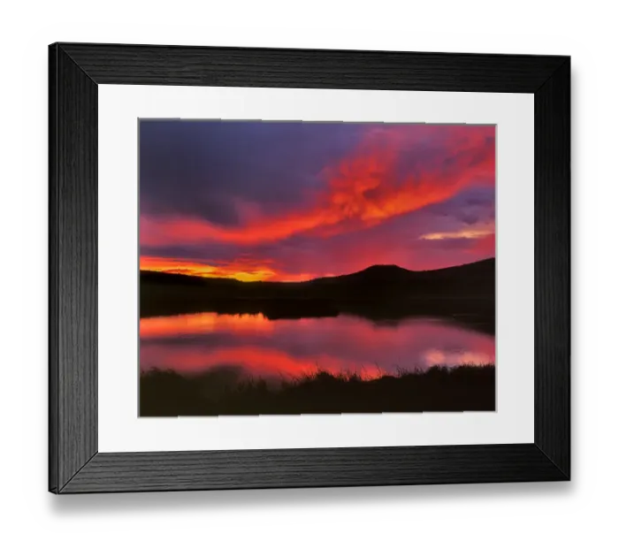 Framed Print : USA, Oregon. Sunset over Upper Klamath Lake Framed Print : USA, Oregon. Sunset over Upper Klamath Lake