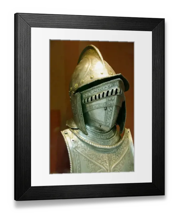 Framed Print : Ohio, Cleveland. The Cleveland Museum of Art. Ornate steel armor helmet Framed Print : Ohio, Cleveland. The Cleveland Museum of Art. Ornate steel armor helmet