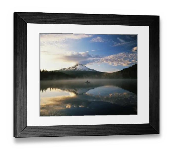 Framed Print : USA, Oregon, Mount Hood National Forest, Mount Hood Wilderness Area, Fisherman Framed Print : USA, Oregon, Mount Hood National Forest, Mount Hood Wilderness Area, Fisherman