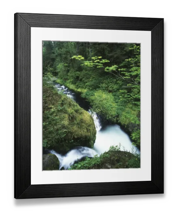 Framed Print : USA, Oregon, Eagle Creek, View of waterfall at Columbia River Gorge National Scenic Area Framed Print : USA, Oregon, Eagle Creek, View of waterfall at Columbia River Gorge National Scenic Area