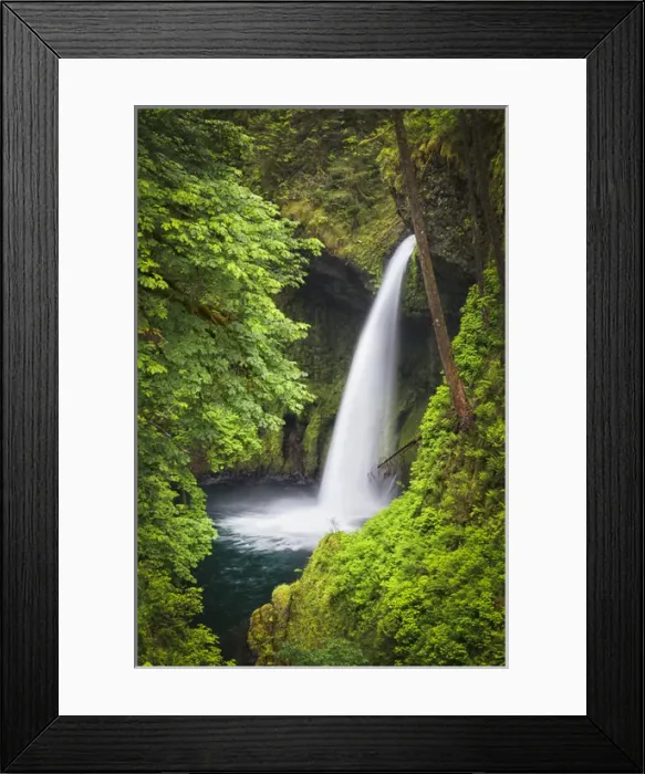 Framed Print : USA, Oregon, Hood River County. Metlako Falls on Eagle Creek in the Columbia River Gorge Framed Print : USA, Oregon, Hood River County. Metlako Falls on Eagle Creek in the Columbia River Gorge
