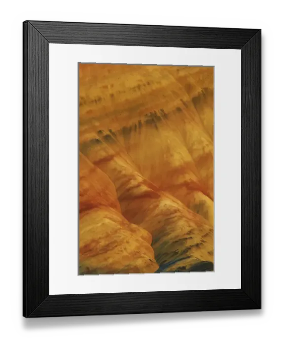 Framed Print : USA, Oregon, John Day Fossil Beds National Monument. Colorful portion of Painted Hills